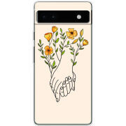 Чехол BoxFace Google Pixel 6A Flower Hands