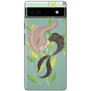 Прозрачный чехол BoxFace Google Pixel 6A Cute Mermaid