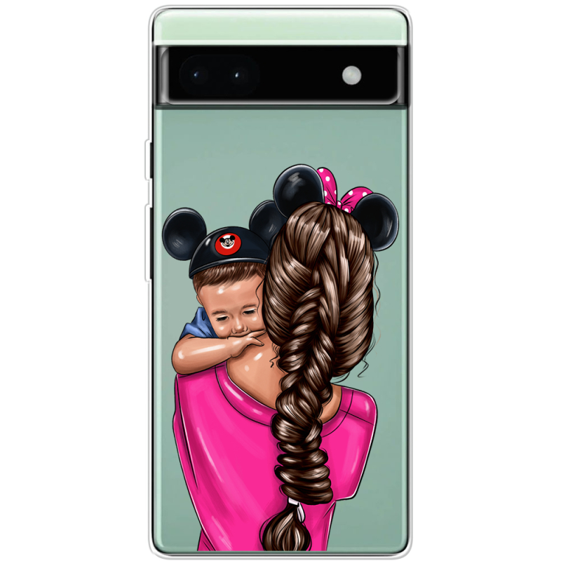 Прозрачный чехол BoxFace Google Pixel 6A Mouse Mommy