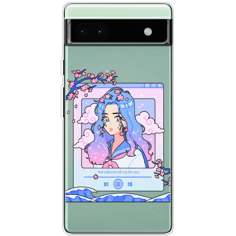 Прозрачный чехол BoxFace Google Pixel 6A The Sakuras Will Cry For You