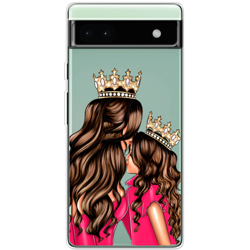 Прозрачный чехол BoxFace Google Pixel 6A Queen and Princess