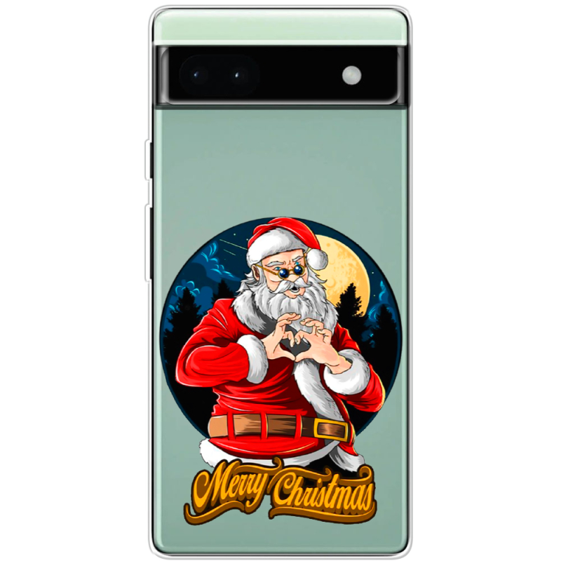 Прозрачный чехол BoxFace Google Pixel 6A Cool Santa