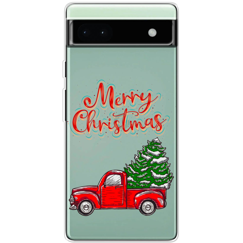 Прозрачный чехол BoxFace Google Pixel 6A Holiday Car