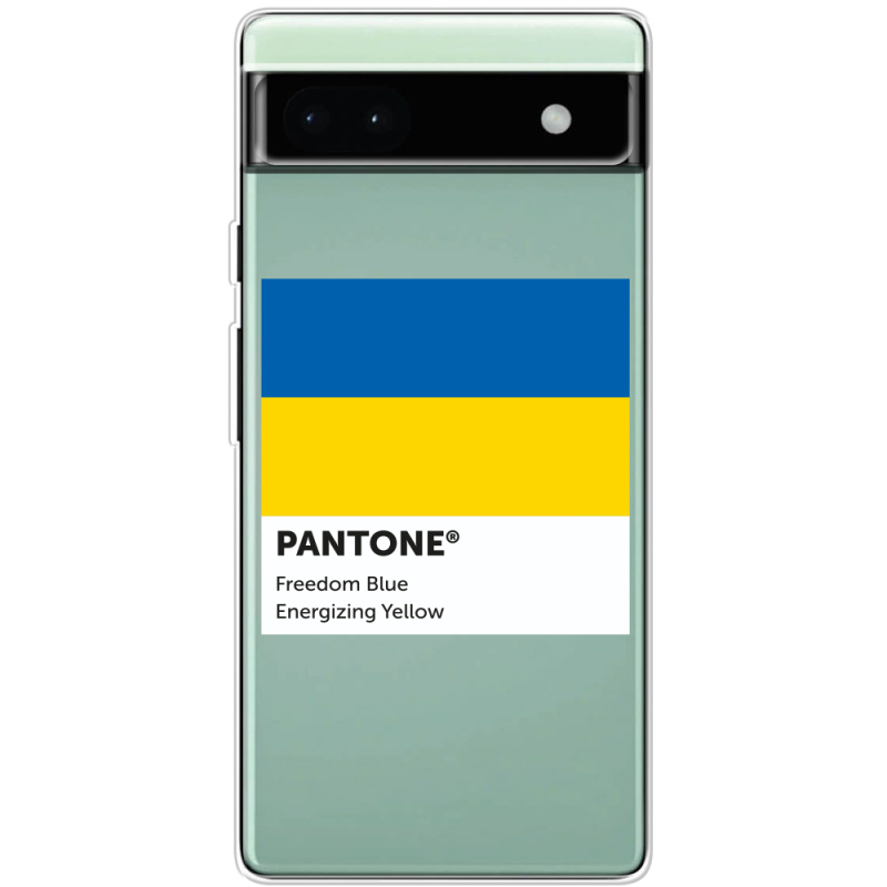 Прозрачный чехол BoxFace Google Pixel 6A Pantone вільний синій