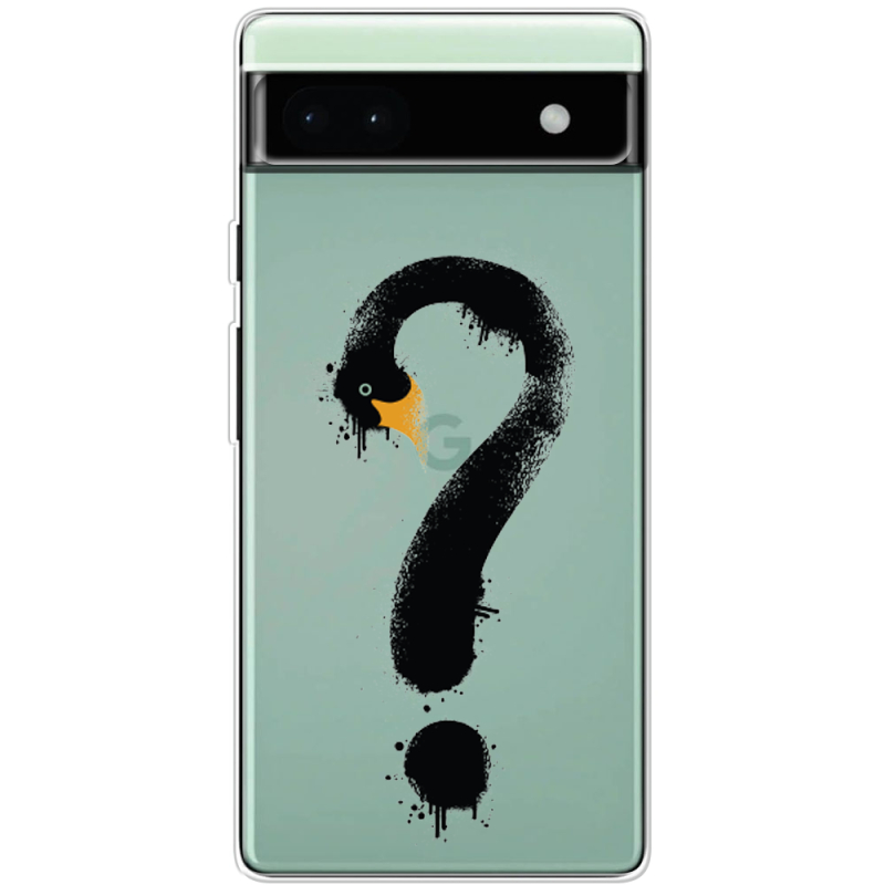 Прозрачный чехол BoxFace Google Pixel 6A Swan question