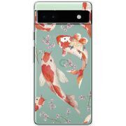 Прозрачный чехол BoxFace Google Pixel 6A Japanese Koi Fish