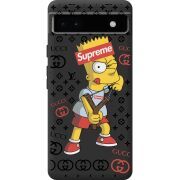 Черный чехол BoxFace Google Pixel 6A Yellow Fun