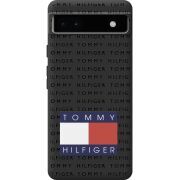 Черный чехол BoxFace Google Pixel 6A Tommy Print