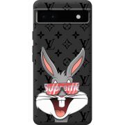 Черный чехол BoxFace Google Pixel 6A looney bunny