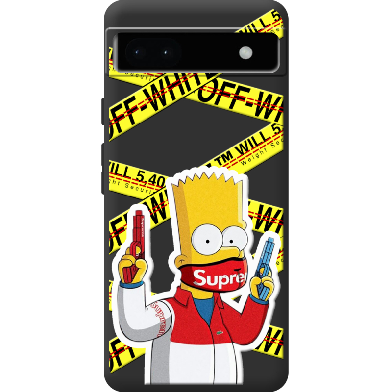 Черный чехол BoxFace Google Pixel 6A White Bart