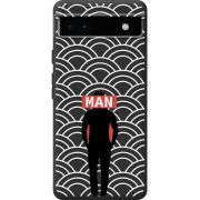 Черный чехол BoxFace Google Pixel 6A Man Pattern