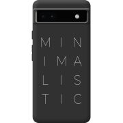 Черный чехол BoxFace Google Pixel 6A Minimalistic