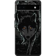 Черный чехол BoxFace Google Pixel 6A Wolf