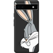 Черный чехол BoxFace Google Pixel 6A Lucky Rabbit