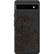 Черный чехол BoxFace Google Pixel 6A Chinese Dragon