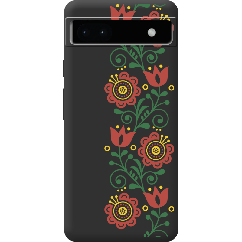 Черный чехол BoxFace Google Pixel 6A Ethno