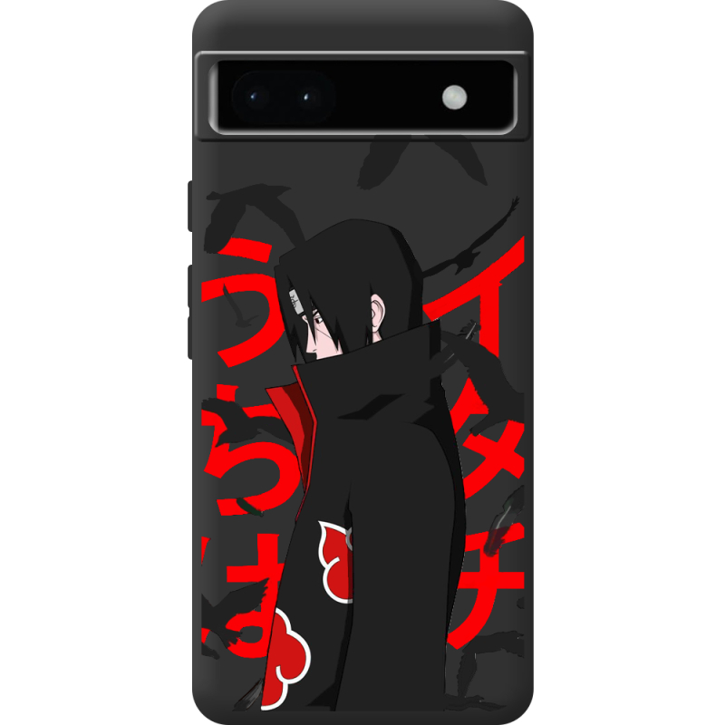 Черный чехол BoxFace Google Pixel 6A Учиха Итачи