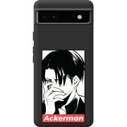 Черный чехол BoxFace Google Pixel 6A Attack On Titan - Ackerman
