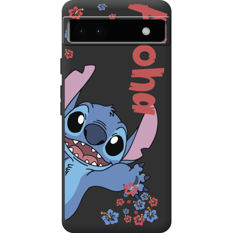 Черный чехол BoxFace Google Pixel 6A Гавайський гість Stich
