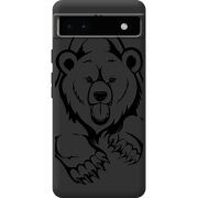 Черный чехол BoxFace Google Pixel 6A Grizzly Bear