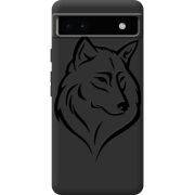 Черный чехол BoxFace Google Pixel 6A Wolf
