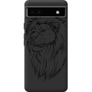 Черный чехол BoxFace Google Pixel 6A Lion