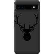Черный чехол BoxFace Google Pixel 6A Deer