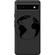 Черный чехол BoxFace Google Pixel 6A Earth