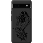 Черный чехол BoxFace Google Pixel 6A Snake