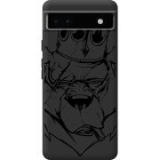 Черный чехол BoxFace Google Pixel 6A Bear King