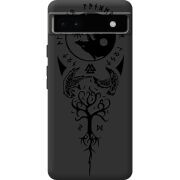 Черный чехол BoxFace Google Pixel 6A Hugin and Munin