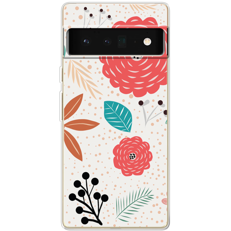 Чехол BoxFace Google Pixel 6 Pro Line Flowers