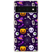 Чехол BoxFace Google Pixel 6 Pro Halloween Purple Mood