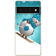 Чехол BoxFace Google Pixel 6 Pro Skier Snowman