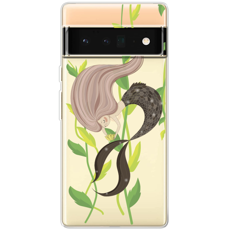 Прозрачный чехол BoxFace Google Pixel 6 Pro Cute Mermaid