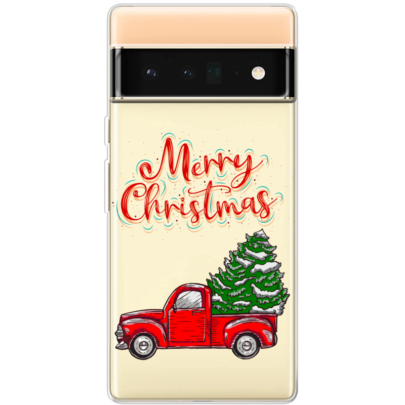 Прозрачный чехол BoxFace Google Pixel 6 Pro Holiday Car