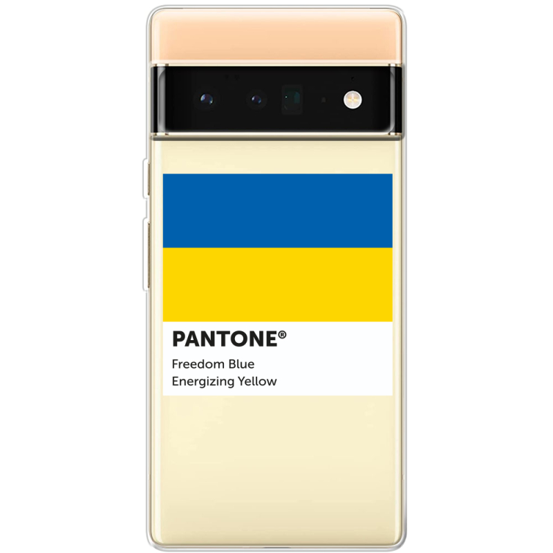 Прозрачный чехол BoxFace Google Pixel 6 Pro Pantone вільний синій