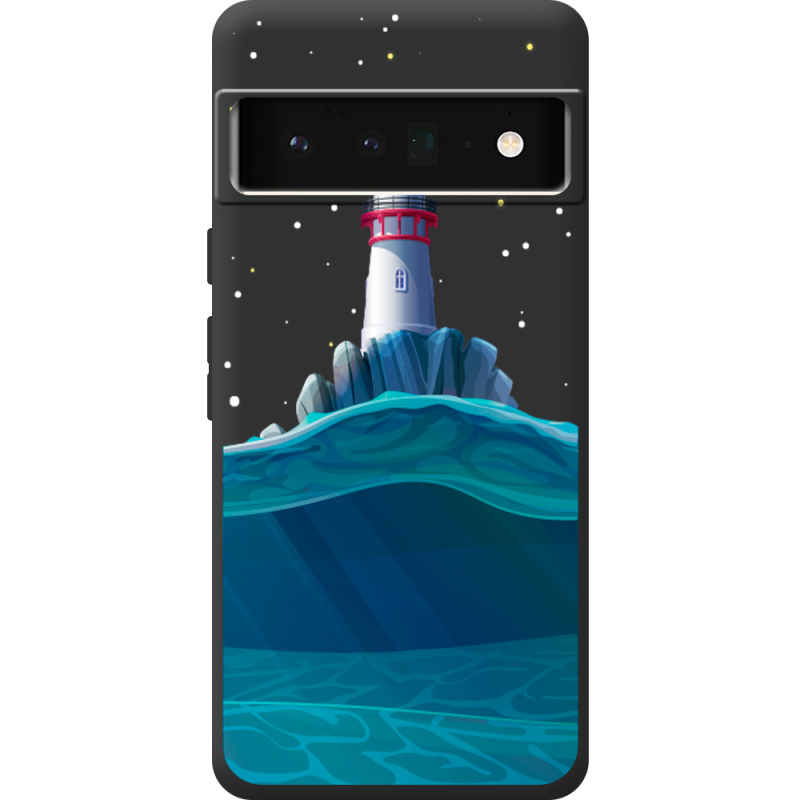 Черный чехол BoxFace Google Pixel 6 Pro Lighthouse