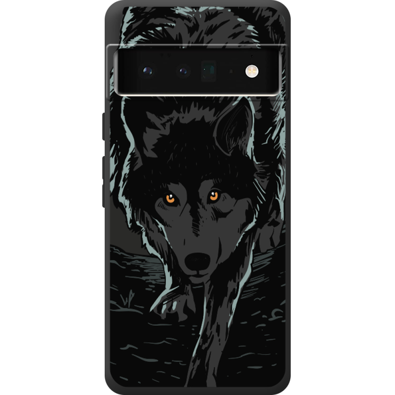 Черный чехол BoxFace Google Pixel 6 Pro Wolf