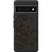 Черный чехол BoxFace Google Pixel 6 Pro Chinese Dragon