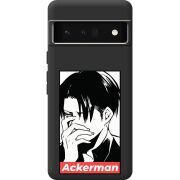 Черный чехол BoxFace Google Pixel 6 Pro Attack On Titan - Ackerman
