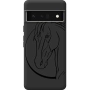 Черный чехол BoxFace Google Pixel 6 Pro Horse