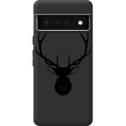 Черный чехол BoxFace Google Pixel 6 Pro Deer