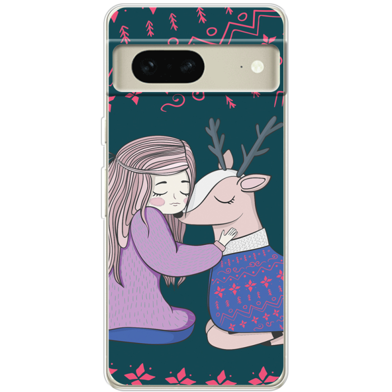 Чехол BoxFace Google Pixel 7 Girl and deer