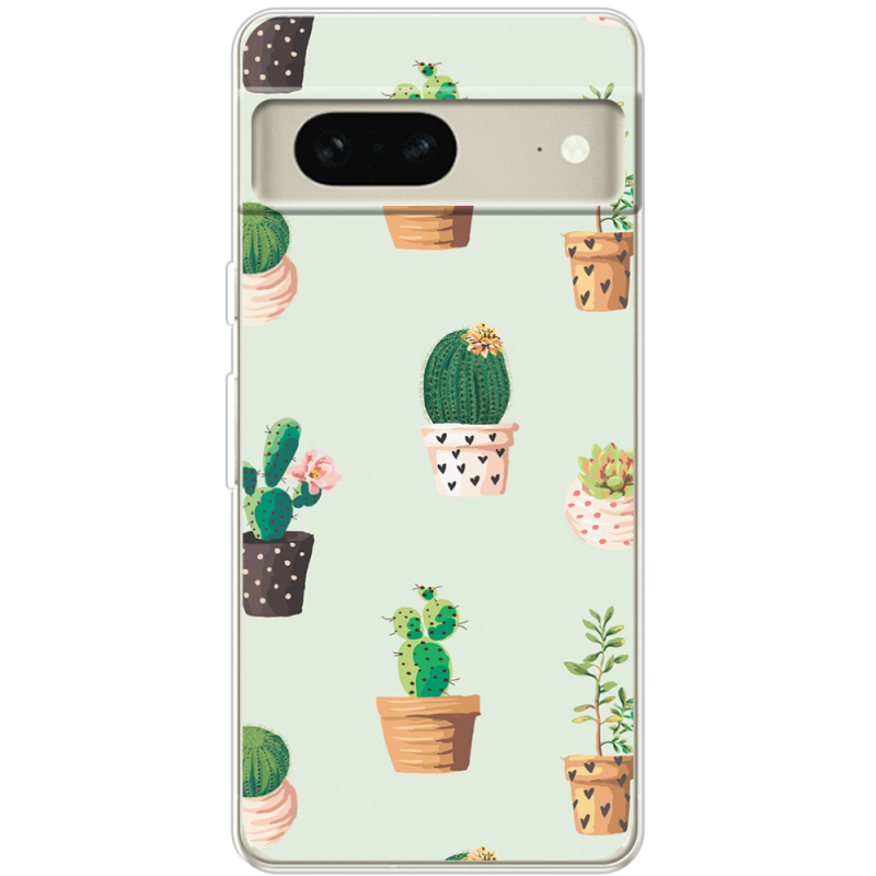 Чехол BoxFace Google Pixel 7 L-green Cacti