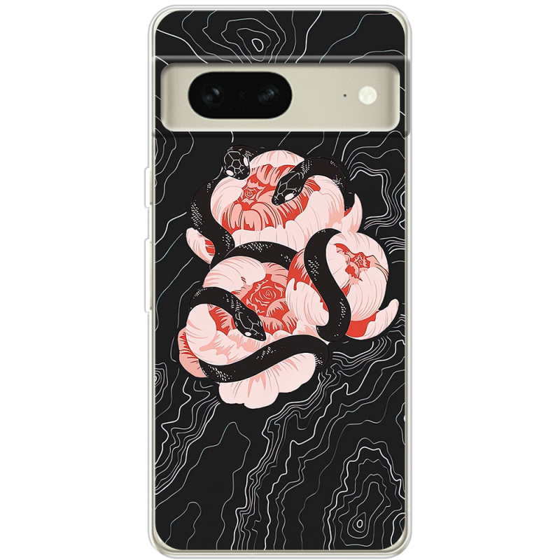 Чехол BoxFace Google Pixel 7 Snake Rose