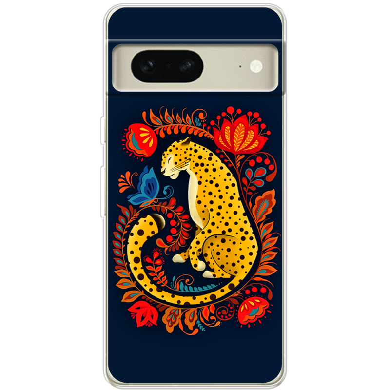 Чехол BoxFace Google Pixel 7 Petrykivka Leopard