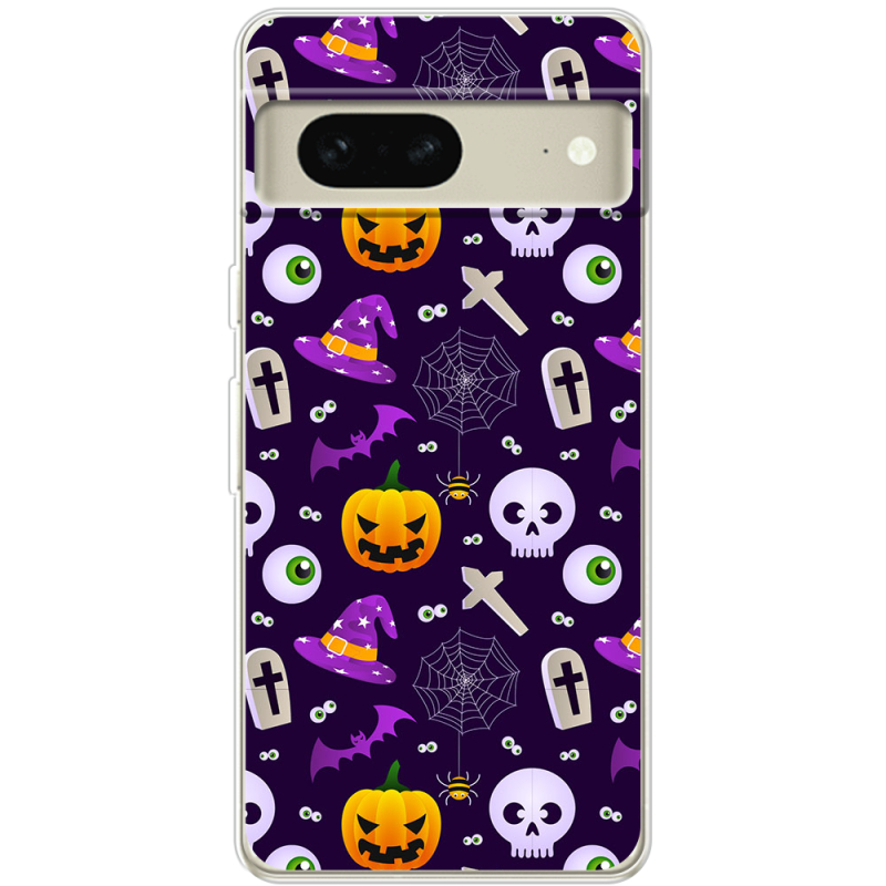 Чехол BoxFace Google Pixel 7 Halloween Purple Mood