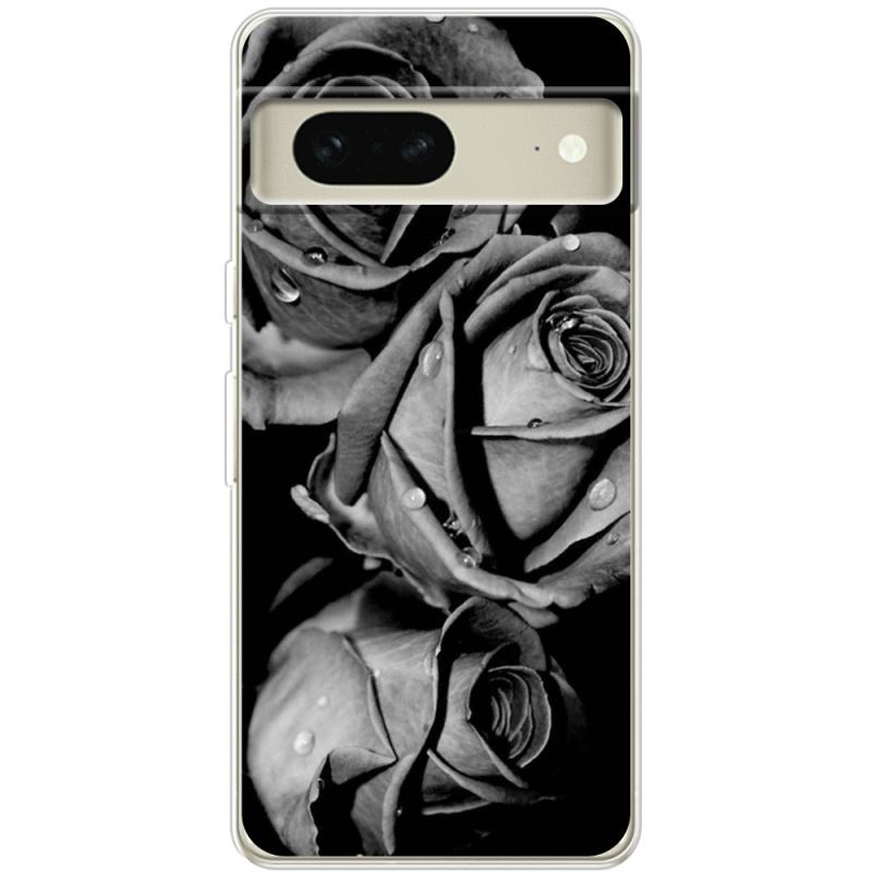 Чехол BoxFace Google Pixel 7 Black and White Roses