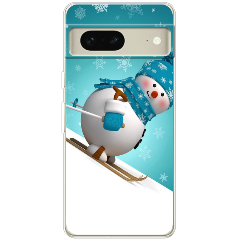 Чехол BoxFace Google Pixel 7 Skier Snowman